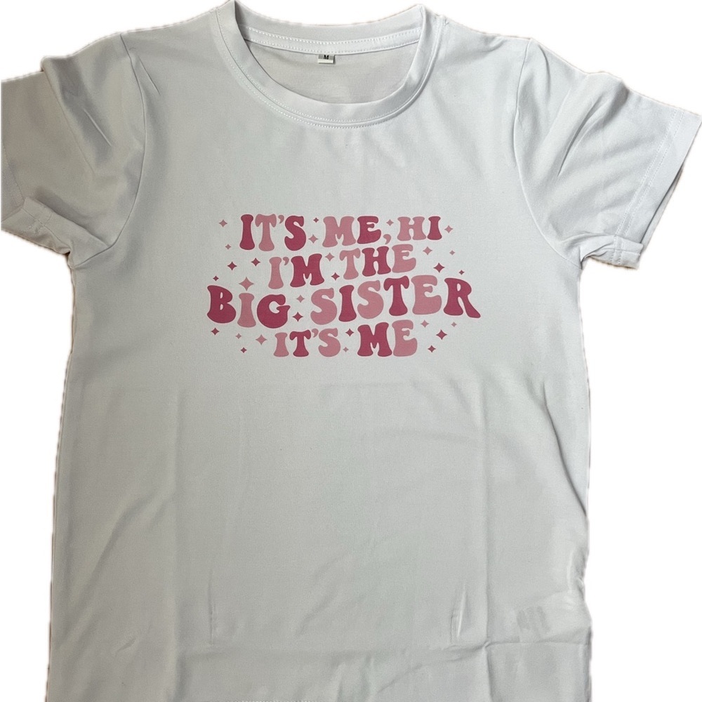 COPY - Big sister t shirt - kids size M